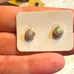 Genuine Mexican opal and 925 sterling silver